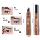 3D 4 Fork Microblading Tattoo Eyebrow Liquid Ink Pen Waterproof Brow W7X3 G0W1