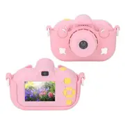 Kids Camera Toys for Ages 3 4 5 6 7 8 9 Boys, Multifunctional Kids Camera, 1080P Video, 2 inch IPS Screen for Vacation, Pink