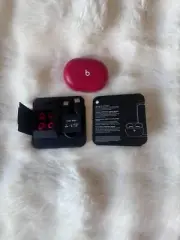 "Beats Studio Buds: Wireless Noise Cancelling Earbuds with Mic, IPX4 rated- Red
