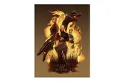 House Of The Dragon Fire And Blood Canvas Print (Yellow/Brown) (80cm x 60cm)