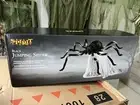 Halloween 21 Inch LED Black Jumping Spider Animatronic