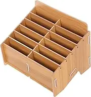 ARTIBETTER Storage Organizer Box Stylish Multi Compartment Desktop Container for Notes Documents Sundries for Office Bedroom