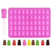 50 Cavity Silicone Gummy Bear Chocolate Mold Candy Maker Ice Tray Jelly Mould