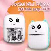 Mini portable Bluetooth pocket cat thermal printer for photo ,label printing