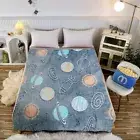 Fleece Blanket Glow in the Dark Large Sofa Throw Soft Warm Faux Fur Mink Kids AU