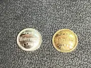 Waterman Ink Vue pen cap medallions -- reproduction parts -- gold or chrome