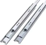 10 Pairs of 16 Inch Full-Extension Drawer Slides - Side Mount, Zinc Plated