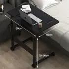 Black Adjustable Mobile Laptop Desk Computer Table Bedside Portable Study
