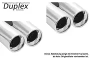 Stainless Duplex Racing Complete System Honda Civic 7 Coupe Em Per 2x80mm Round