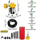 Automatic Dredge Machine Pipe Drain Cleaning 250/400/500W Tube Cleaner Blockage