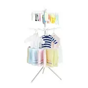 Hershii Foldable Clothes Drying Rack Standing Garment Hanger 3-Tier Towel Rac...