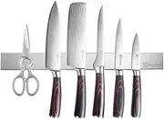 Paudin 17.7 Inch Stainless Steel Magnetic Knife Bar-Use as Knife Holder for Wall, Knife Rack, Knife Strip, Kitchen Utensil Holder and Tool Holder/Storage
