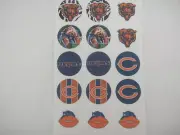 CHicago Bear set3 flat back buttons or pin badge cabochons embellishment magnet
