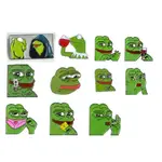 快速出貨▾附電子發票 胸針 別針 毛衣配件 佩佩蛙 悲傷蛙 PEPE THE FROG 綠色青蛙 青蛙佩佩 網紅迷音青蛙