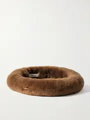[Chloé] Chloé - Embellished Shearling Headband - Tan - One size One size Brown