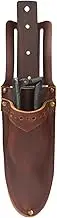 Tourbn Tourbon Genuine Leather Garden Knife Bag Secateurs Holster Pruning Shears Tool Sheath Two Pockets