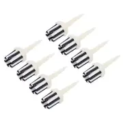 Golf Tee Brush Top 2.2 Inch, 12 Pack Unbreakable Plastic Golfing Tees, White