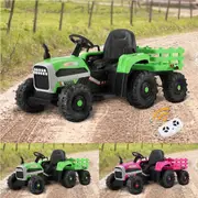 Mazam Kids Ride On Car Tractor 12V Electric Battery Toy Remote Control Toddler Cars Pink