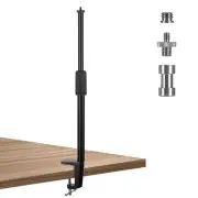 Desktop Light Stand with 1/4" 3/8" Screws for Ring Light Tabletop Mount L Sha...