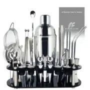 Mixology Bartender Kit Professional Bar Tools Cocktail Shaker Set with Stand