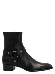 [Saint Laurent] Saint Laurent-Wyatt Stivali E Stivaletti Nero-Uomo 40IT Black