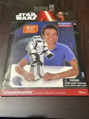Star Wars Blue Prints Paper Craft Stormtrooper 12" Tall Poseable Character New