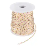 Recoil Starter Rope Pull Cord 2.5mm 30m for Mower [White Red Yellow]