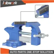 Labwork 4-1/2" Utility Combination Pipe Home Vise with Anvil Swivel Locking Base