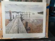 Pebbles of Time Art Print by Wellington Ward Jr. Signed Numbered 248/1000 Ltd.