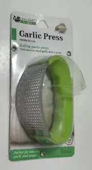 Rolling Garlic Press - Stainless Steel, Dishwasher Safe, Ergonomic, Mince Ginger