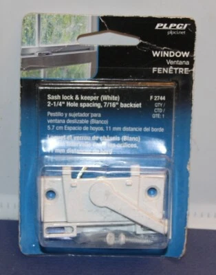 Prime-Line F 2744 Sash Lock, Single Unit, White – Diecast, White
