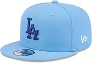 New Era LA Los Angeles Dodgers 9FIFTY Color Pack Snapback Cap, Adjustable Hat Blue, Blue, One Size