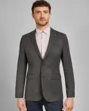 $489 TED BAKER Men's Size 6 / 44 XL NEW GRAY Hazelnut Core Sports Jacket Blazer