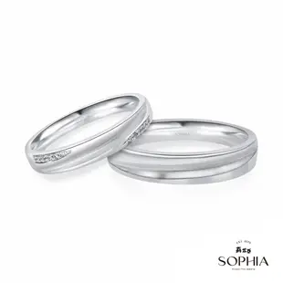 SOPHIA 蘇菲亞珠寶 - 縈繞 950鉑金 結婚對戒