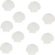 Gogogmee 10Pcs Natural Plates Decorative Shell Holders for Serving Food Crafts and Home Decor Unique Art Making and Display Dishes for Parties and Events