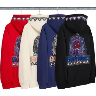 SUPREME FW20 Pharaoh Studded Hooded Sweatshirt 鉚釘 帽T (BK 黑色)