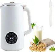 Nut Milk Maker Machine, 1l Soy & Plant Milk Maker with Led Display, 10 Blades, Timer, Auto-Clean, Keep Warm, Perfect for Homemade Soy, Almond, Oat Milks, Milkshakes White