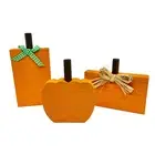 Farmhouse Tiered Tray Decor Wood Pumpkin Patch Signs Set of 3 Rustic Primitive