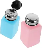 BESTYASH 200ml Anti Static Solvent Pump Bottle Push Type Liquid Dispenser Refillable Alcohol Dispenser for Lab