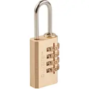Globite Brass 4 Dial Combination Lock