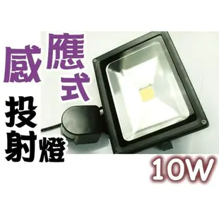 LED 紅外線 感應式 投射燈 10W 110-220V 全電壓 戶外燈 庭院燈具