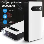 30000mAh 12V Portable Car Jump Starter Pack Booster Emergency Power bank Charger