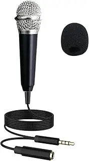 Small Microphone for Phone | Lightweight Dynamic Microphone,Speaker Amplifier, Vocal Microphone Plug-and-Play for Mobile Phone, Laptop