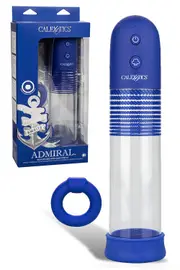 California Exotic Rock Hard Admiral 8" Automatic Penis Pump Kit plus Cock Ring