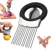 Onion Slicer Holder, Stainless Steel Onion Holder for Slicing, Tomato Slicer ...