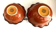 CELEBRATING HOME STONEWARE 2 TUSCAN NESTING MIXING BOWLS SQUASH COLORED-NIB