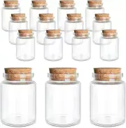 High Borosilicate Glass Vials - 2.7oz - Perfect for Weddings & Favors