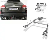Duplex Sportauspuff-Komplettanlage from Cat Toyota Land Cruiser J20 2x76 Round (for: Toyota)
