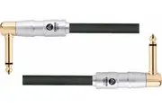 CARSON Rocklines 1 Foot Patch Lead Right Angle Plugs Heavy Duty Cable