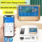 30A-60A MPPT Bluetooth & Wi-Fi Solar Panel Charge Controller 12V/24V Dual USB